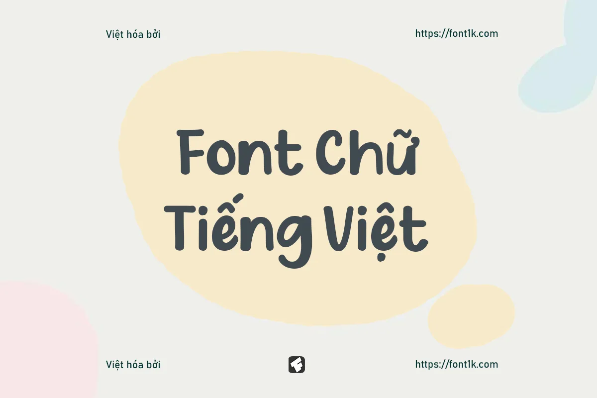 Font chữ tiếng việt 1K space rice