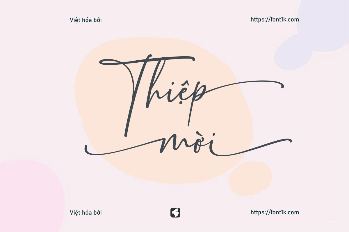 Font thiệp cưới 1K-Serathine