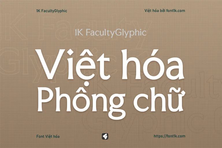 Tiêu đề Việt hóa phông chữ